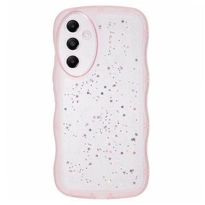 JTW Series for Samsung Galaxy A34 5G Case Wavy Edge Shiny Stars TPU Phone Cover