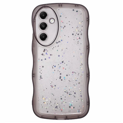 JTW Series for Samsung Galaxy A34 5G Case Wavy Edge Shiny Stars TPU Phone Cover
