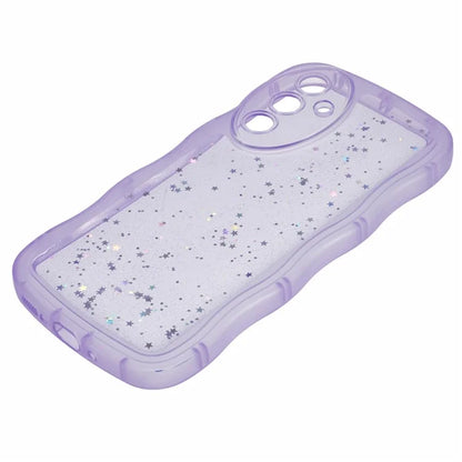 JTW Series for Samsung Galaxy A34 5G Case Wavy Edge Shiny Stars TPU Phone Cover