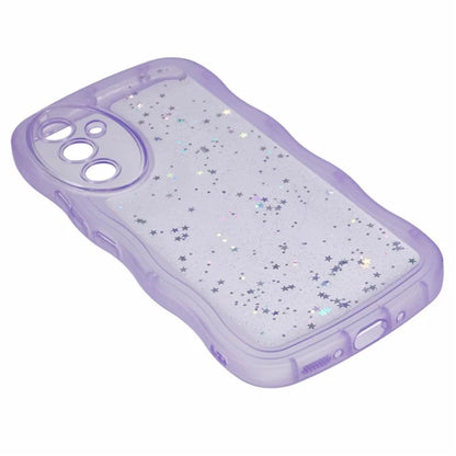 JTW Series for Samsung Galaxy A34 5G Case Wavy Edge Shiny Stars TPU Phone Cover