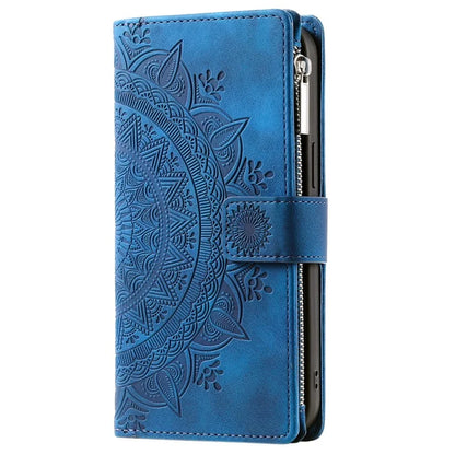 For Xiaomi Redmi Note 13 Pro 5G / Poco X6 5G Case Mandala Zipper Pocket Flip Leather Phone Cover with Strap