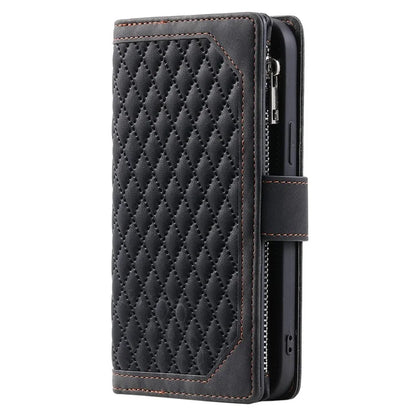For Xiaomi Redmi Note 13 Pro+ 5G Case Zipper Pocket Flip Leather Phone Cover with Wrist Strap