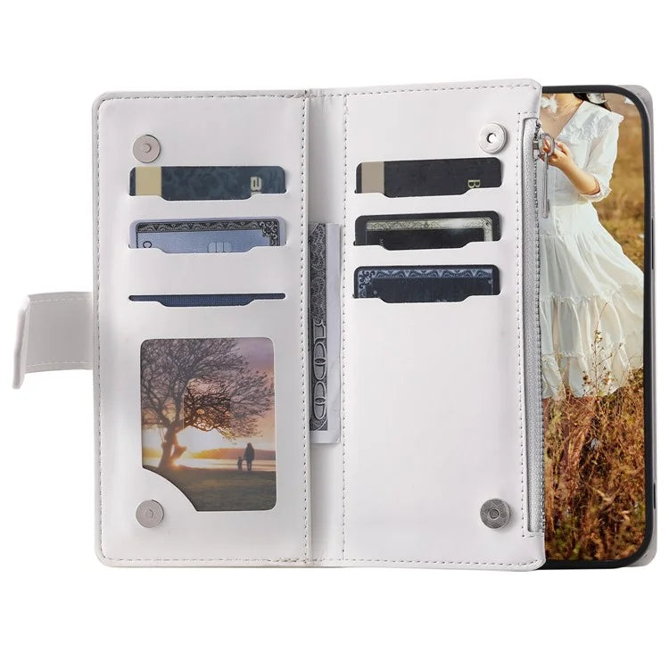 For Xiaomi Redmi Note 13 Pro 5G / Poco X6 5G Case Zipper Leather Phone Cover with Wallet