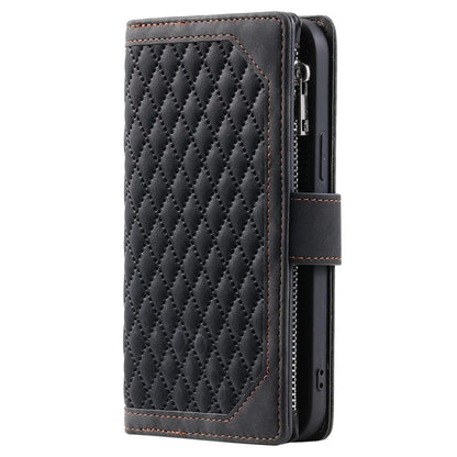For Xiaomi Redmi Note 13 5G Zipper Pocket Phone Case PU Leather Wallet Phone Cover