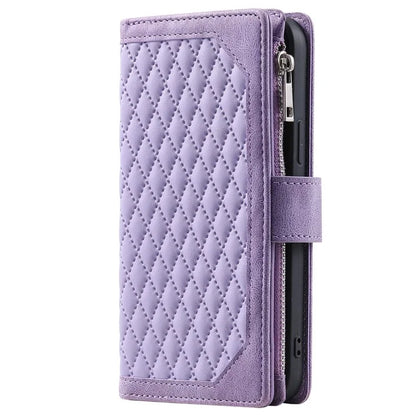 For Xiaomi Redmi Note 13 5G Zipper Pocket Phone Case PU Leather Wallet Phone Cover