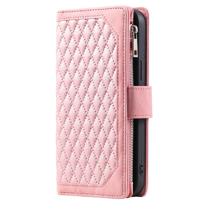 For Xiaomi Redmi Note 13 5G Zipper Pocket Phone Case PU Leather Wallet Phone Cover
