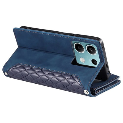 For Xiaomi Redmi Note 13 5G Zipper Pocket Phone Case PU Leather Wallet Phone Cover