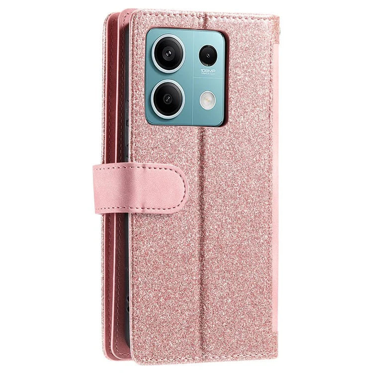 For Xiaomi Redmi Note 13 5G Cover 9 Retro Card Slots Wallet PU Leather Stand Phone Case