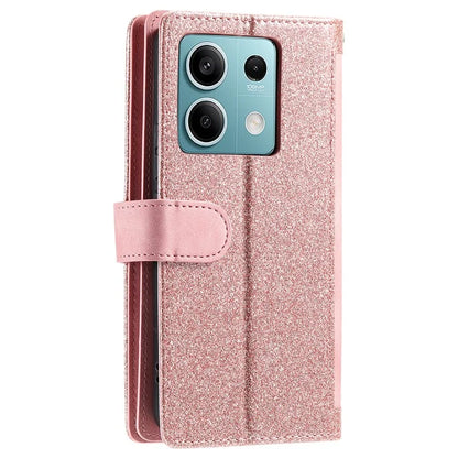 For Xiaomi Redmi Note 13 5G Cover 9 Retro Card Slots Wallet PU Leather Stand Phone Case