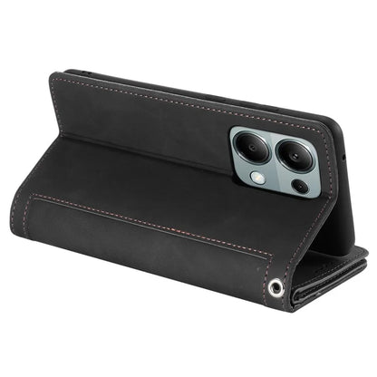 For Xiaomi Redmi Note 13 Pro 4G / Poco M6 Pro 4G Cover 9 Card Slots Wallet PU Leather Foldable Stand Phone Case