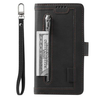 For Xiaomi Redmi Note 13 Pro 4G / Poco M6 Pro 4G Cover 9 Card Slots Wallet PU Leather Foldable Stand Phone Case