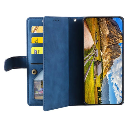 For Xiaomi Redmi Note 13 Pro 4G / Poco M6 Pro 4G Cover 9 Card Slots Wallet PU Leather Foldable Stand Phone Case