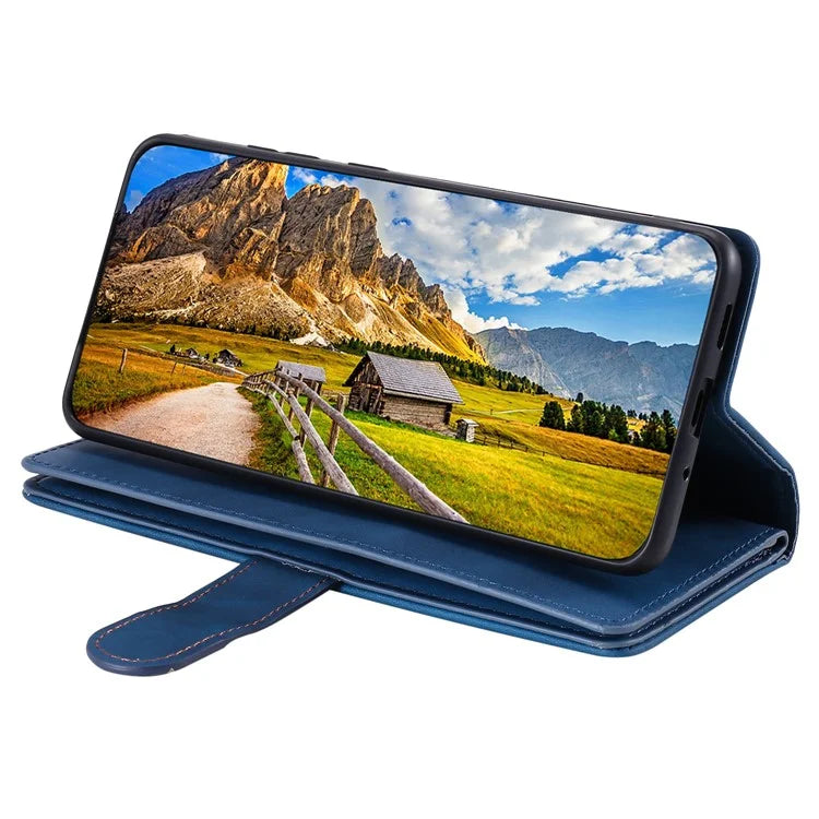 For Xiaomi Redmi Note 13 Pro 4G / Poco M6 Pro 4G Cover 9 Card Slots Wallet PU Leather Foldable Stand Phone Case