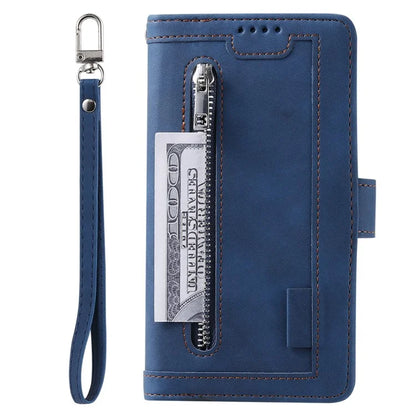 For Xiaomi Redmi Note 13 Pro 4G / Poco M6 Pro 4G Cover 9 Card Slots Wallet PU Leather Foldable Stand Phone Case