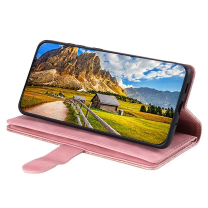 For Xiaomi Redmi Note 13 Pro 4G / Poco M6 Pro 4G Cover 9 Card Slots Wallet PU Leather Foldable Stand Phone Case