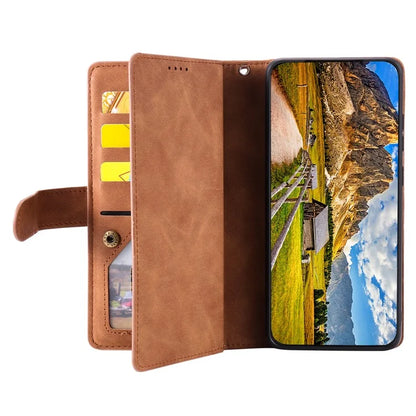 For Xiaomi Redmi Note 13 Pro 4G / Poco M6 Pro 4G Cover 9 Card Slots Wallet PU Leather Foldable Stand Phone Case