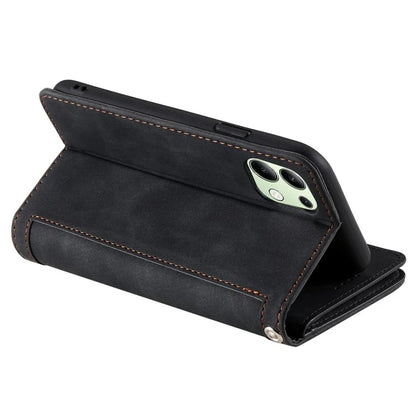 For Xiaomi Redmi Note 13 4G Case Leather Zipper Pocket Phone Cover with 9 Card Slots