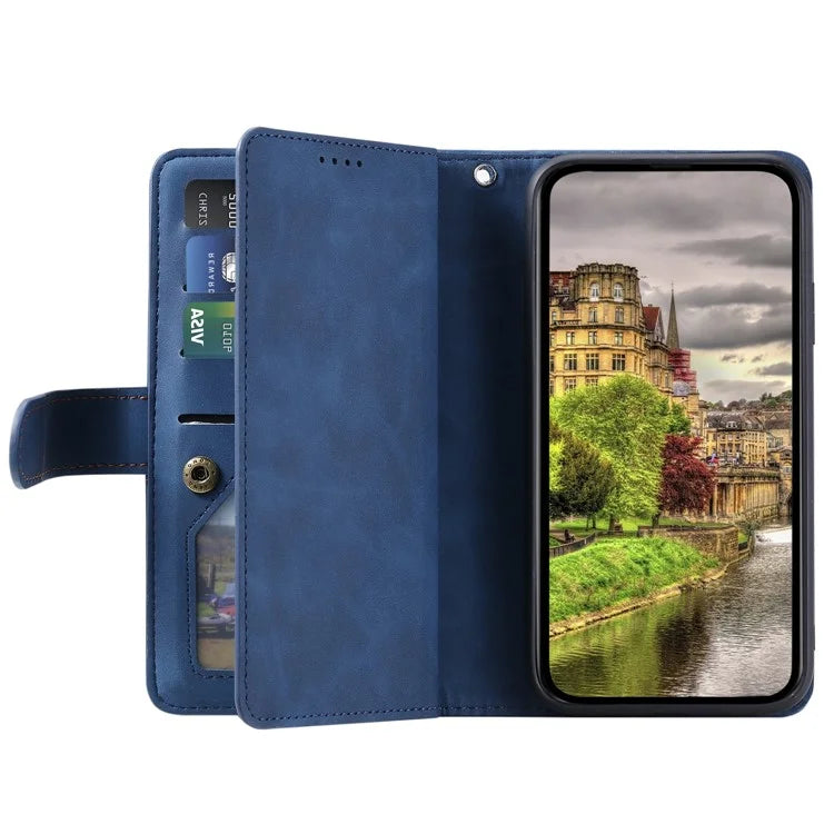 For Xiaomi Redmi Note 13 Pro 5G / Poco X6 5G Case 9 Card Slots PU Leather Phone Cover