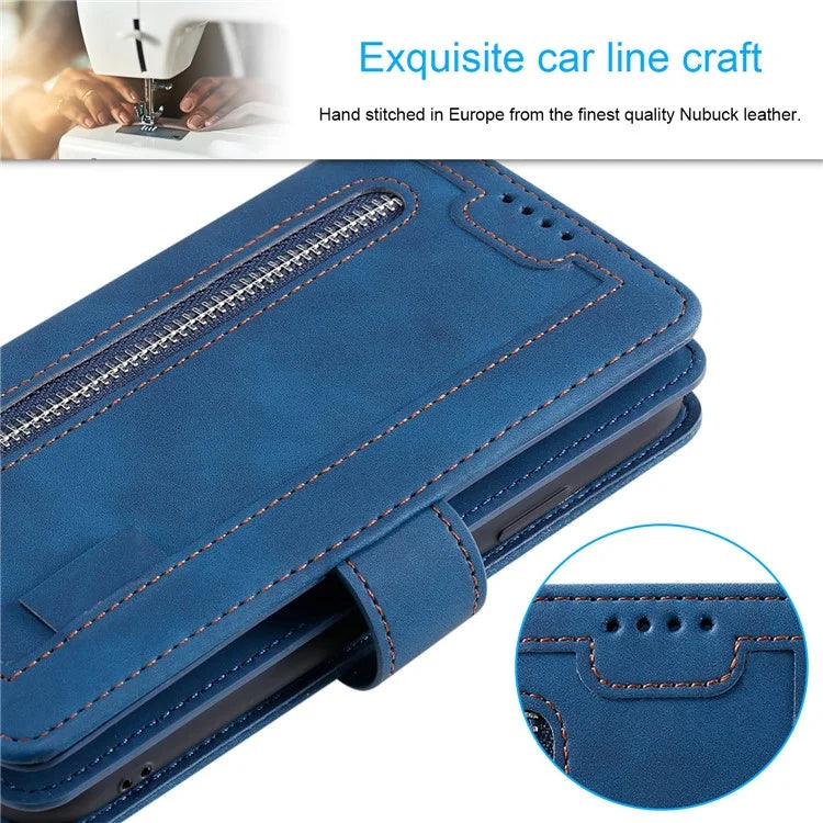 For Xiaomi Redmi Note 13 Pro 5G / Poco X6 5G Case 9 Card Slots PU Leather Phone Cover