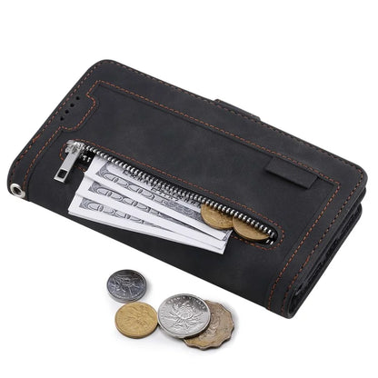 For Xiaomi Redmi Note 13 Pro 5G / Poco X6 5G Case 9 Card Slots PU Leather Phone Cover