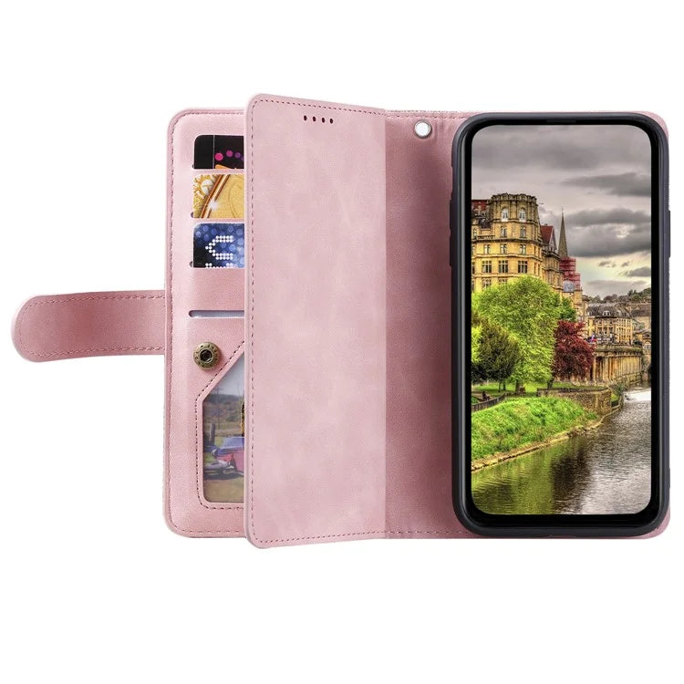 For Xiaomi Redmi Note 13 Pro 5G / Poco X6 5G Case 9 Card Slots PU Leather Phone Cover