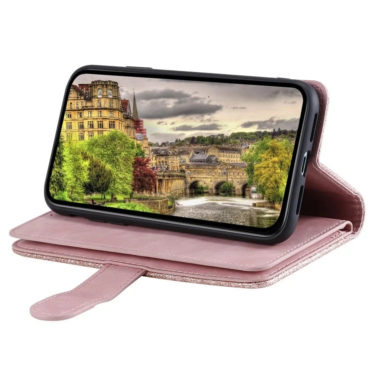 For Xiaomi Redmi Note 13 Pro 5G / Poco X6 5G Case 9 Card Slots PU Leather Phone Cover