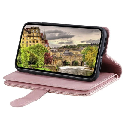For Xiaomi Redmi Note 13 Pro 5G / Poco X6 5G Case 9 Card Slots PU Leather Phone Cover