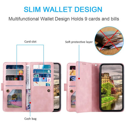 For Xiaomi Redmi Note 13 Pro 5G / Poco X6 5G Case 9 Card Slots PU Leather Phone Cover