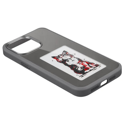 For iPhone 13 Pro NFC-Enabled E-Ink Screen Wallpaper Casting Smartphone Case