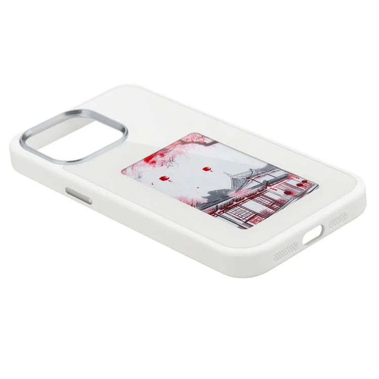 For iPhone 13 Pro NFC-Enabled E-Ink Screen Wallpaper Casting Smartphone Case