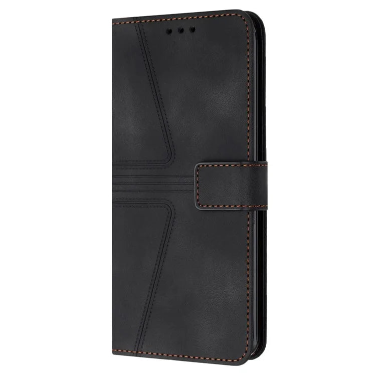 For Samsung Galaxy A54 5G Magnetic Phone Case Triangle Imprinted Solid Color Cover