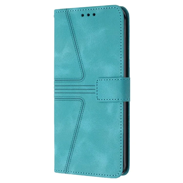 For Samsung Galaxy A54 5G Magnetic Phone Case Triangle Imprinted Solid Color Cover