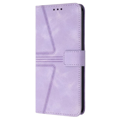 For Samsung Galaxy A54 5G Magnetic Phone Case Triangle Imprinted Solid Color Cover