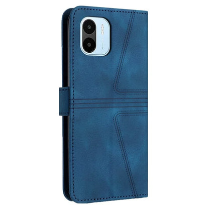 For Xiaomi Redmi A1 4G / A2 4G Case Triangle Imprinted Wallet Card Slots Phone Leather Cover