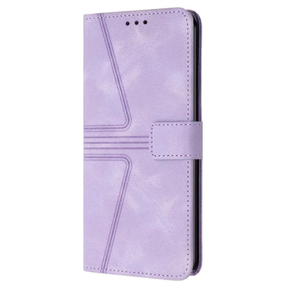 For Xiaomi Redmi A1 4G / A2 4G Case Triangle Imprinted Wallet Card Slots Phone Leather Cover