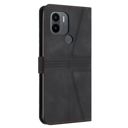 For Xiaomi Redmi A1+ 4G Case PU Leather Wallet Stand Cover Triangle Imprinted