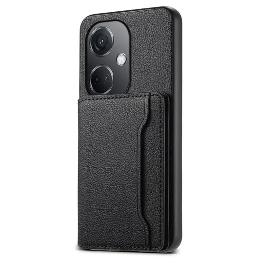 For Oppo K11 5G Case Calf Texture Leather+PC+TPU Phone Cover with 5 Card Slots