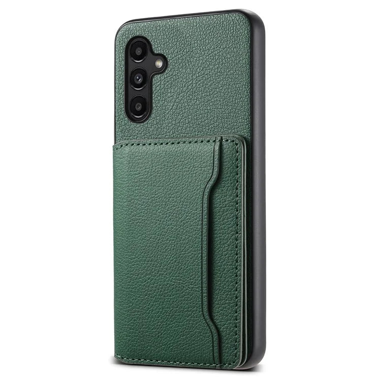 For Samsung Galaxy A15 5G Slim-Fit Case Card Slots Kickstand TPU+PC+PU Phone Cover