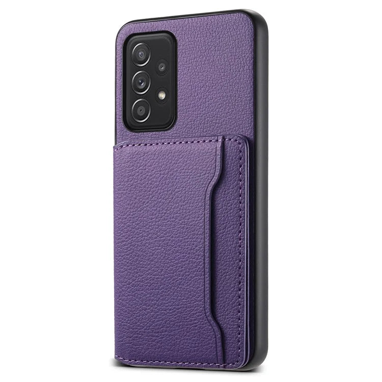 For Samsung Galaxy A52 4G / A52s 5G / A52 5G Case Leather+PC+TPU Kickstand Phone Shell