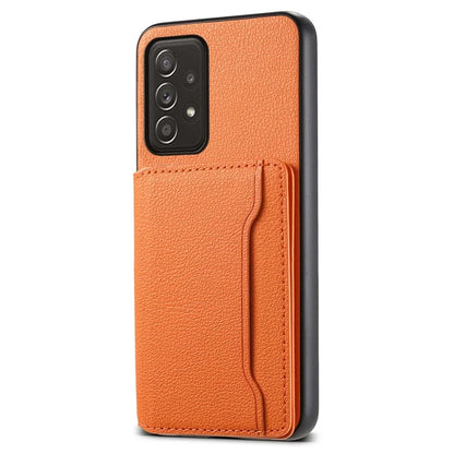 For Samsung Galaxy A52 4G / A52s 5G / A52 5G Case Leather+PC+TPU Kickstand Phone Shell