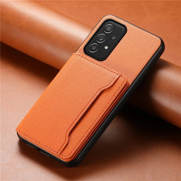 For Samsung Galaxy A52 4G / A52s 5G / A52 5G Case Leather+PC+TPU Kickstand Phone Shell