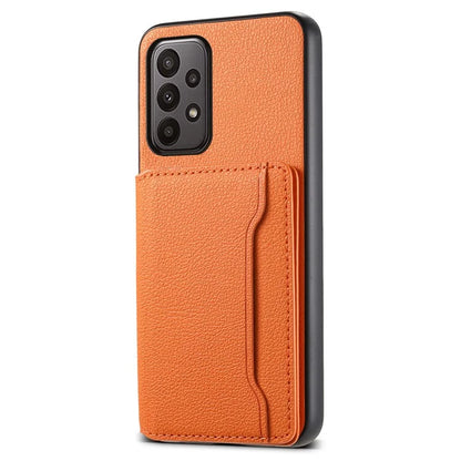 For Samsung Galaxy A23 4G / A23 5G (Global Version) Case Calf Texture Kickstand Smart Phone Cover