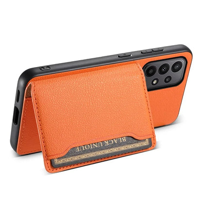 For Samsung Galaxy A23 4G / A23 5G (Global Version) Case Calf Texture Kickstand Smart Phone Cover