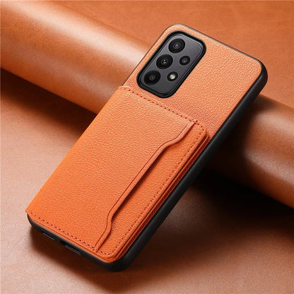 For Samsung Galaxy A23 4G / A23 5G (Global Version) Case Calf Texture Kickstand Smart Phone Cover
