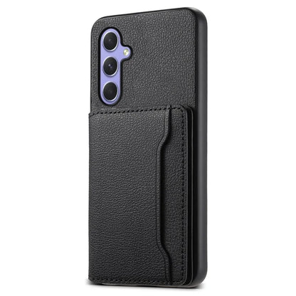 For Samsung Galaxy A54 5G Shockproof Case Card Slots TPU+PC+PU Kickstand Phone Cover
