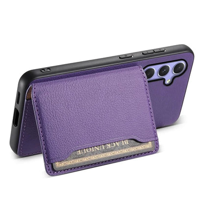 For Samsung Galaxy A54 5G Shockproof Case Card Slots TPU+PC+PU Kickstand Phone Cover