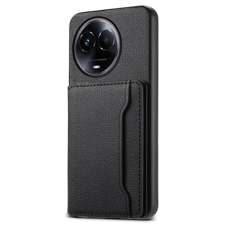 For Realme 11 5G (Global) Cover Phone Protective Shell Calf Texture Card Slots Case