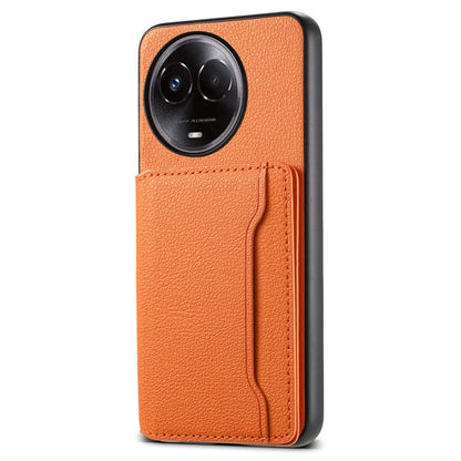 For Realme 11 5G (Global) Cover Phone Protective Shell Calf Texture Card Slots Case