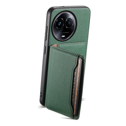 For Realme 11 5G (Global) Cover Phone Protective Shell Calf Texture Card Slots Case