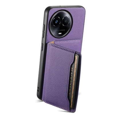 For Realme 11 5G (Global) Cover Phone Protective Shell Calf Texture Card Slots Case